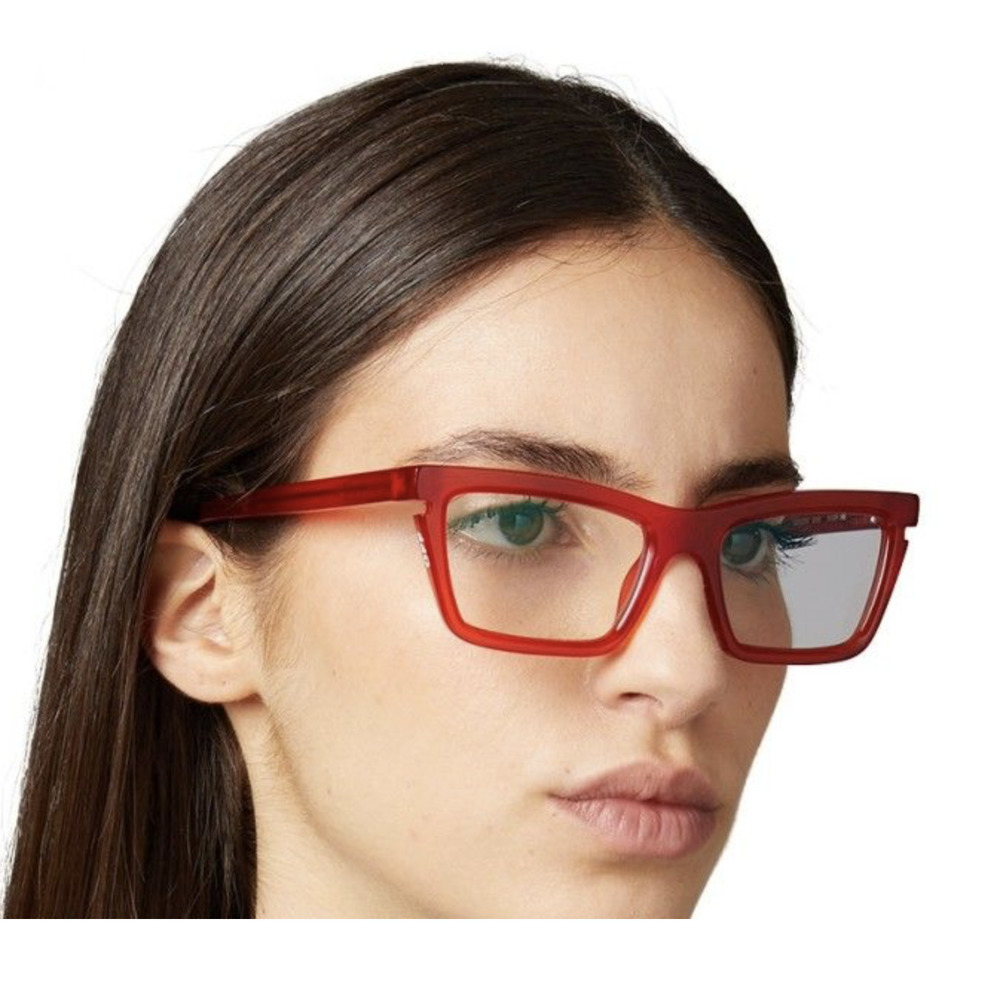 NWT Off-White Style 50 Red Cat Eye 59mm Eyeglasses